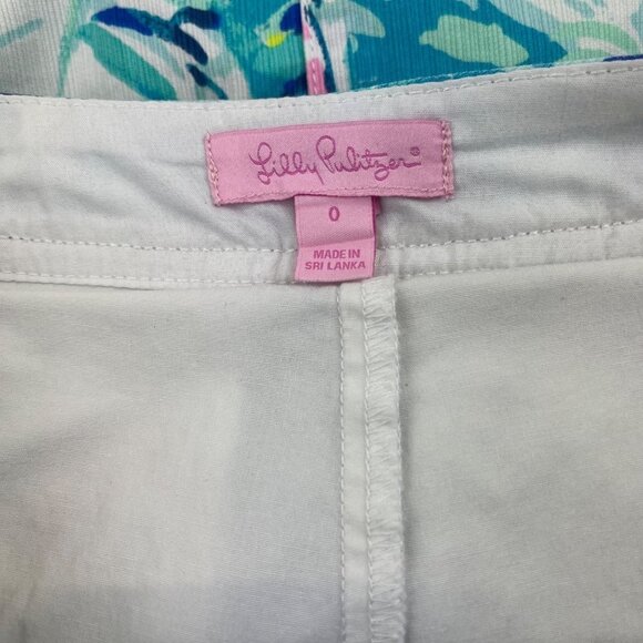 Lilly Pulitzer Colette Skort Holy Grail Hey Bay Bay Sailboat Blue Print Size 0 - Picture 4 of 10